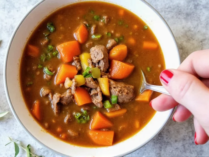 Perfect Beef Vegetable Slow Cooker Soup Recipe