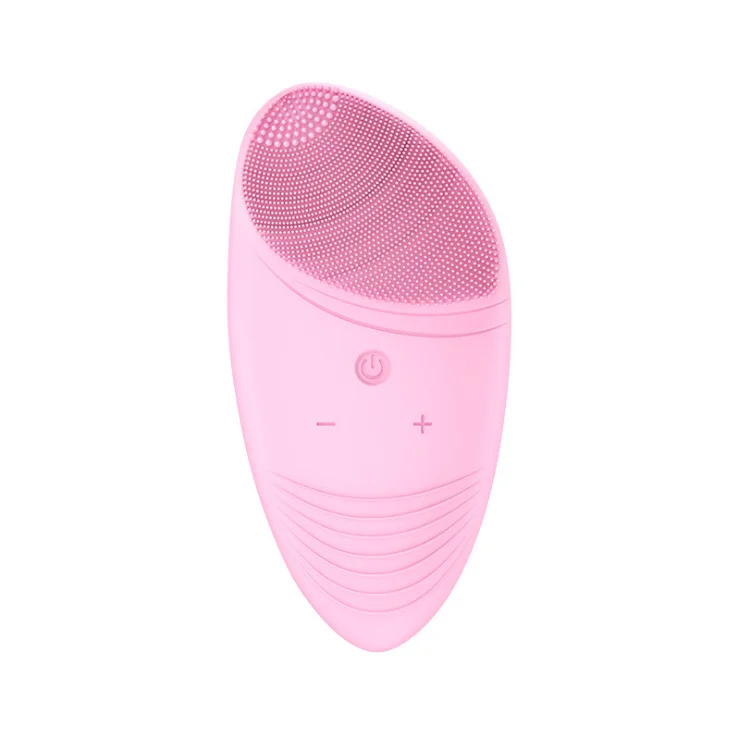 

Super Electric Facial Cleaning Brush Makeup Device silicone Face Massage Brush, Pink