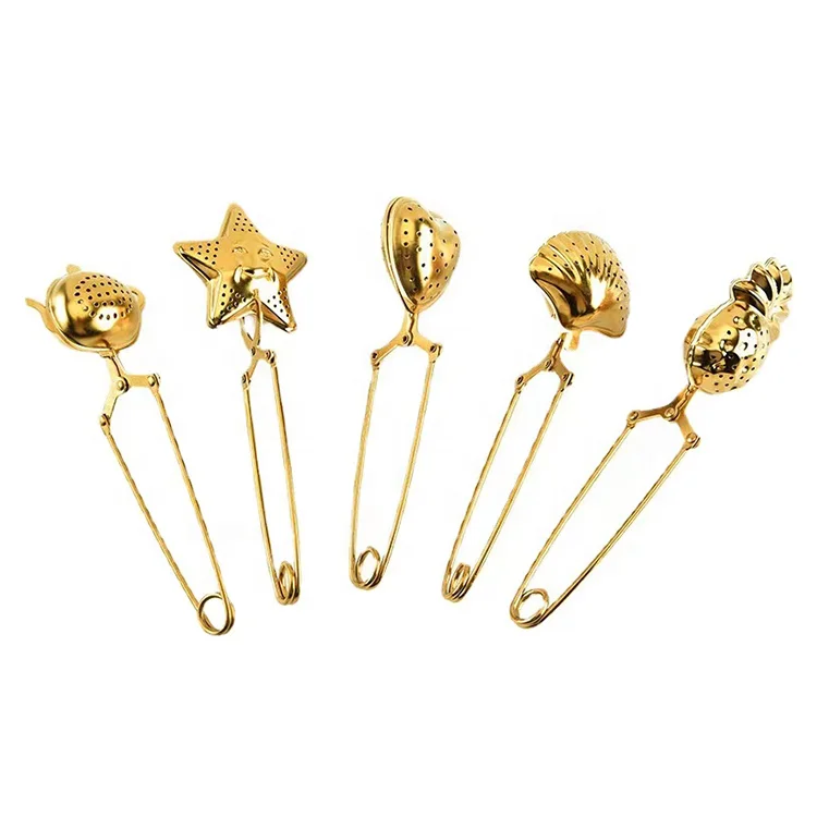 

Hot Sale Gold Stainless Steel Tea Infuser / Tea Strainer