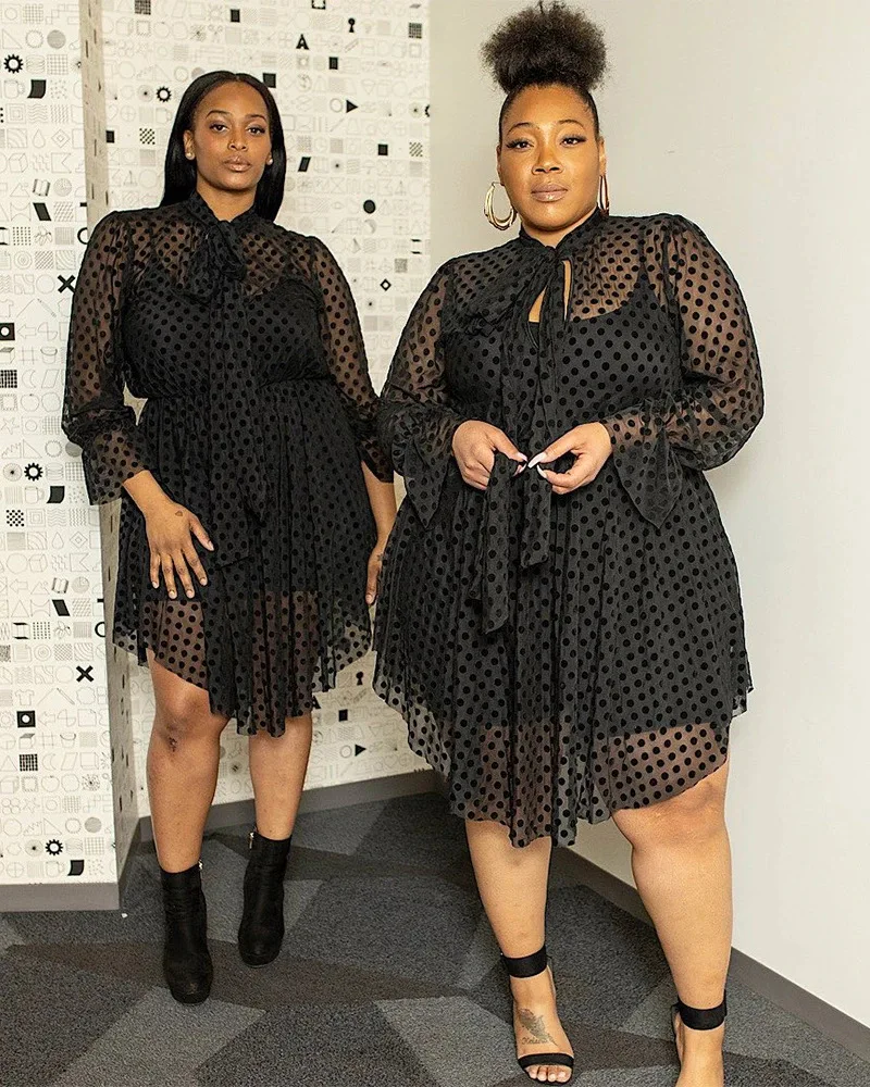 

Lady long sleeve new style sexy plus size clothes maxi dresses women fat women sexy mesh hollow see-through irregular dress