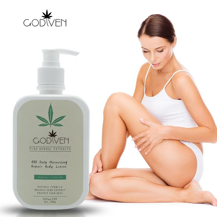 

CBD Body Lotion 500ml/bottle, Amazon Supplier Natural Hemp extracts with Herbal content Body Moisturizer for Wholesale OEM ODM,M