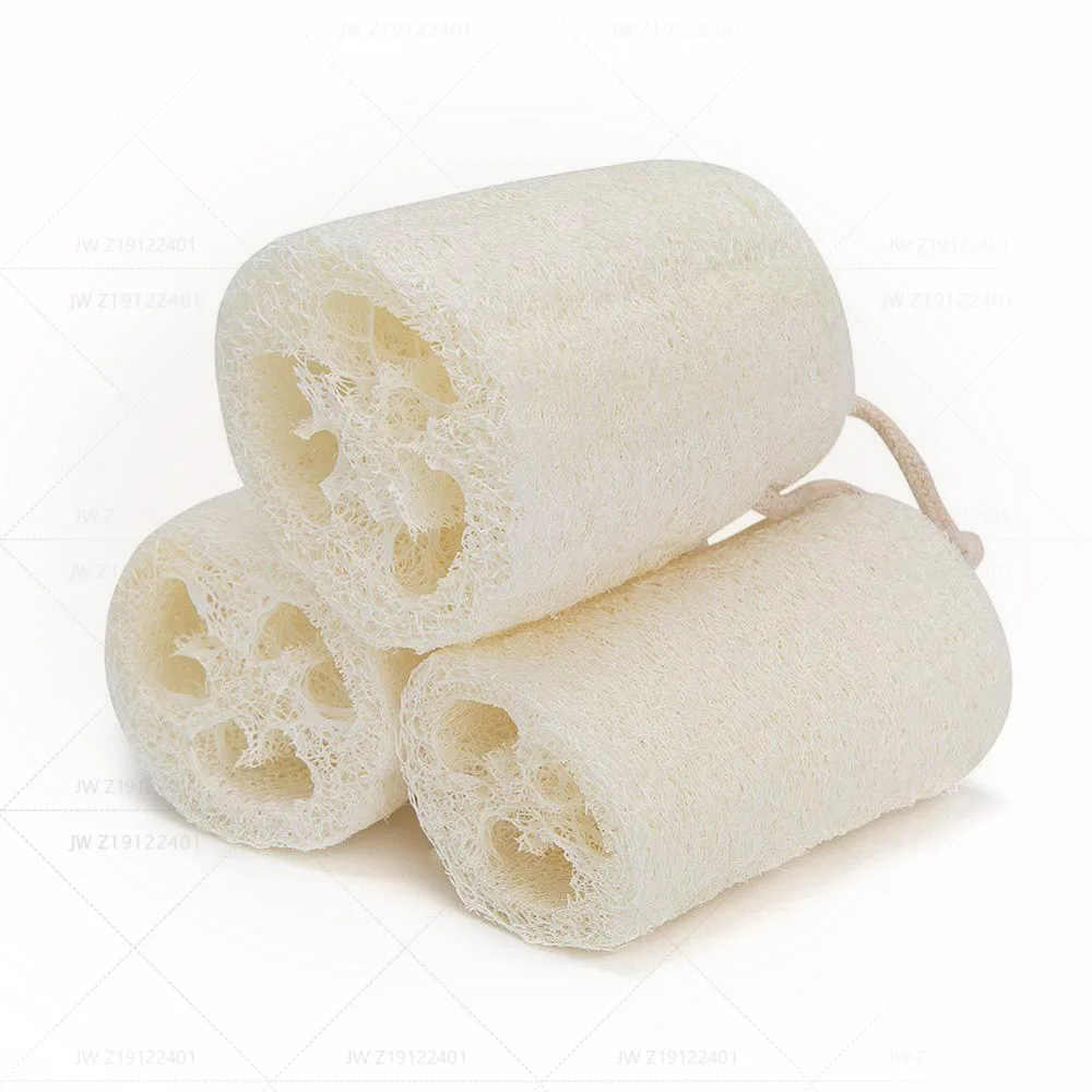 

OEM 100% 4 and 6 Inch Loofah Body Scrubber natural Loofah Body Wash Sponge Remove Dead Skin Spa Exfoliating Scrubber. With rope