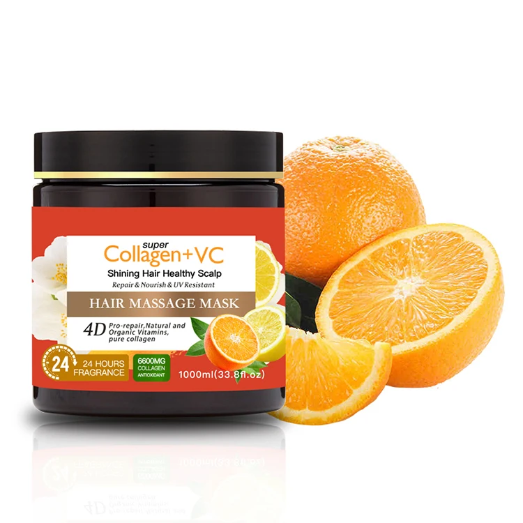 

Private Label Orange Extract 1000ml Moisturizing Nourishing Vitamin Collagen Keratin Repair Damaged Hair Conditioner Hair Mask