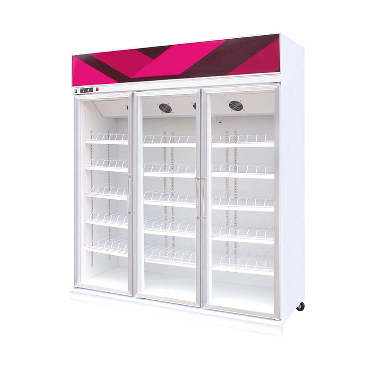 Online Wholesale Vertical Three Door Display Freezer