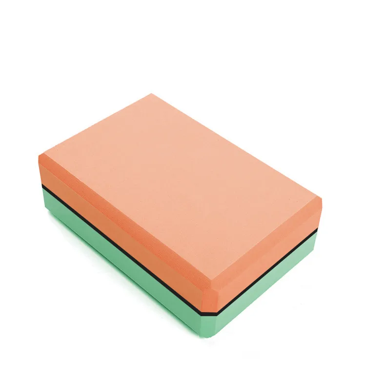 

Custom Soft EVA Foam Size Yoga Brick,Yoga Block Double Color