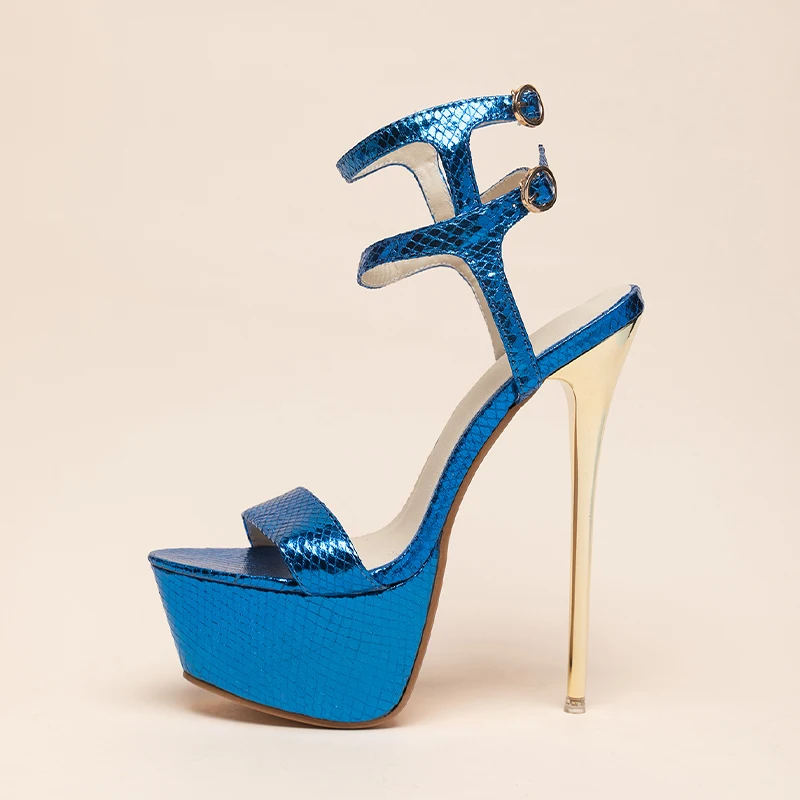 

Rhinestone Peep Toe Bandage Wedge Thin Heeled Sandals 2022