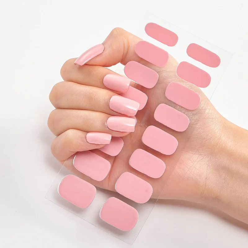 

Misscheering 2021 New Arrived 2D Self-Adhesive 16Pcs Nail Polish Stickers Full Cover Nail Wraps, Colorful