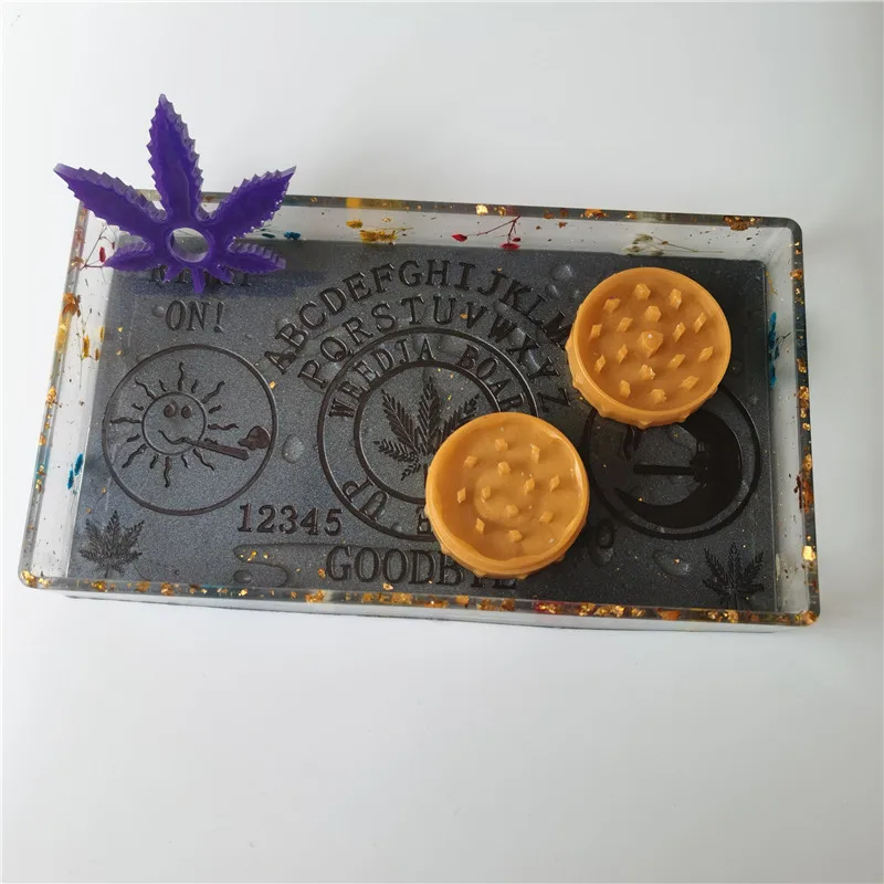 

new design weed tray weedja tray 420 rolling tray silicone mold resin mould for resin craft diy