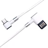 L Shape right angled 90 Degree TPE QC3.0 Type c fast charger Sync data cable