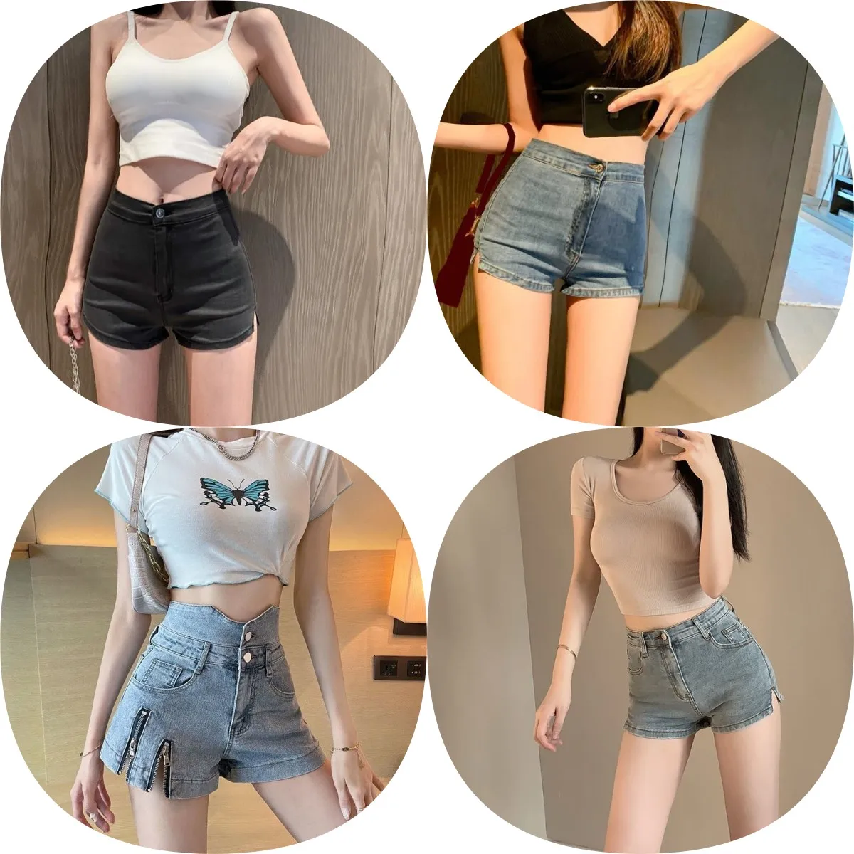 

Cheap denim shorts ladies fashion shorts factory female denim shorts