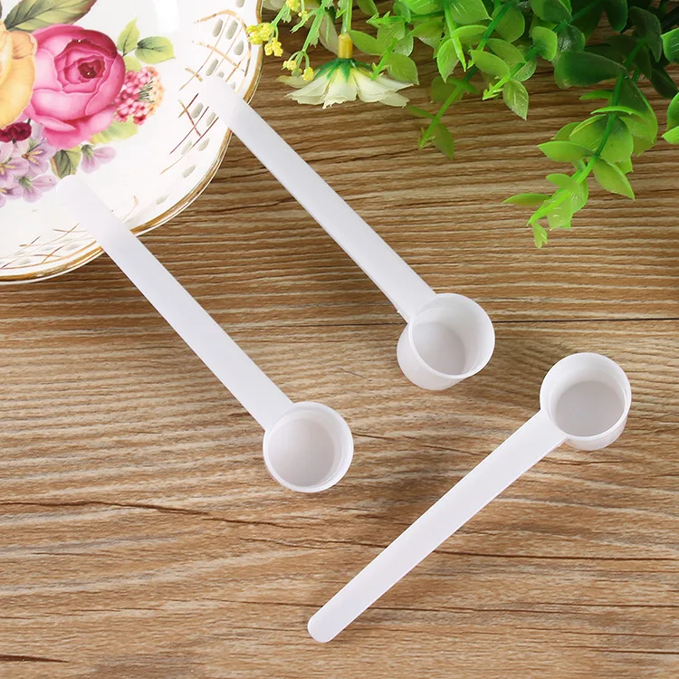 

4ml plastic spoon fork 2 grams limit salt spoon protein powder fan-shaped spoon, Customized color