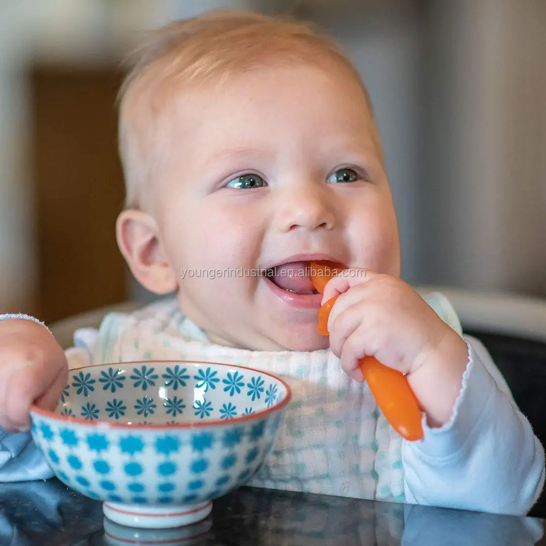 Little Dippers Baby Spoon Soft Bpa Free Silicone Feeding Utensil Set