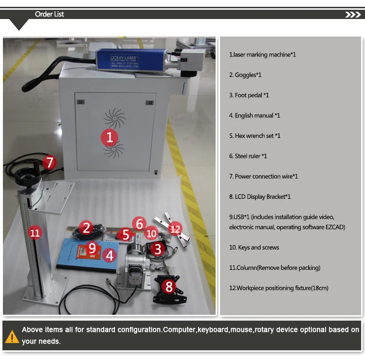 Animal Cattle Ear Tag Printer 20w Laser Fiber Marking Machine 30w For