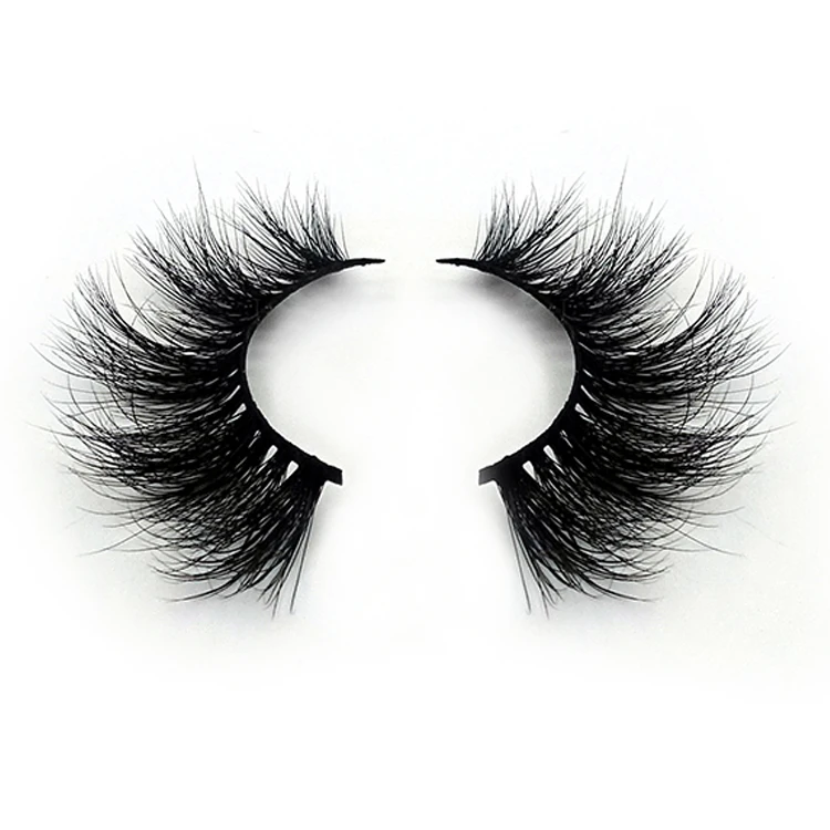 

Wholesale fluffy natural 3D faux mink eyelashes private label lashes false eyelashes vendor