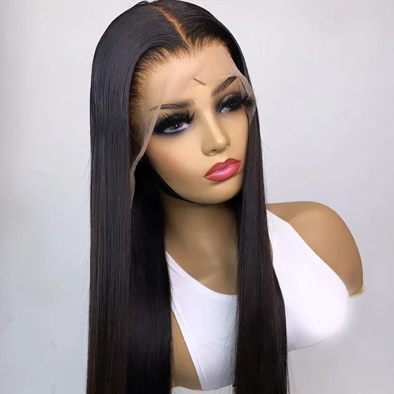 

Best Price Raw Silky Straight Human Hair Full Lace Brazilian For Black Women Lace Front Wig Vendor Transparent HD Lace Wigs