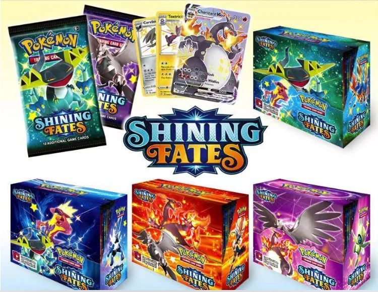 

Free fast Shipping Pokemon PTCG Shining Fates Booster Box Trading Card Game Collection kids Toys, Colorful