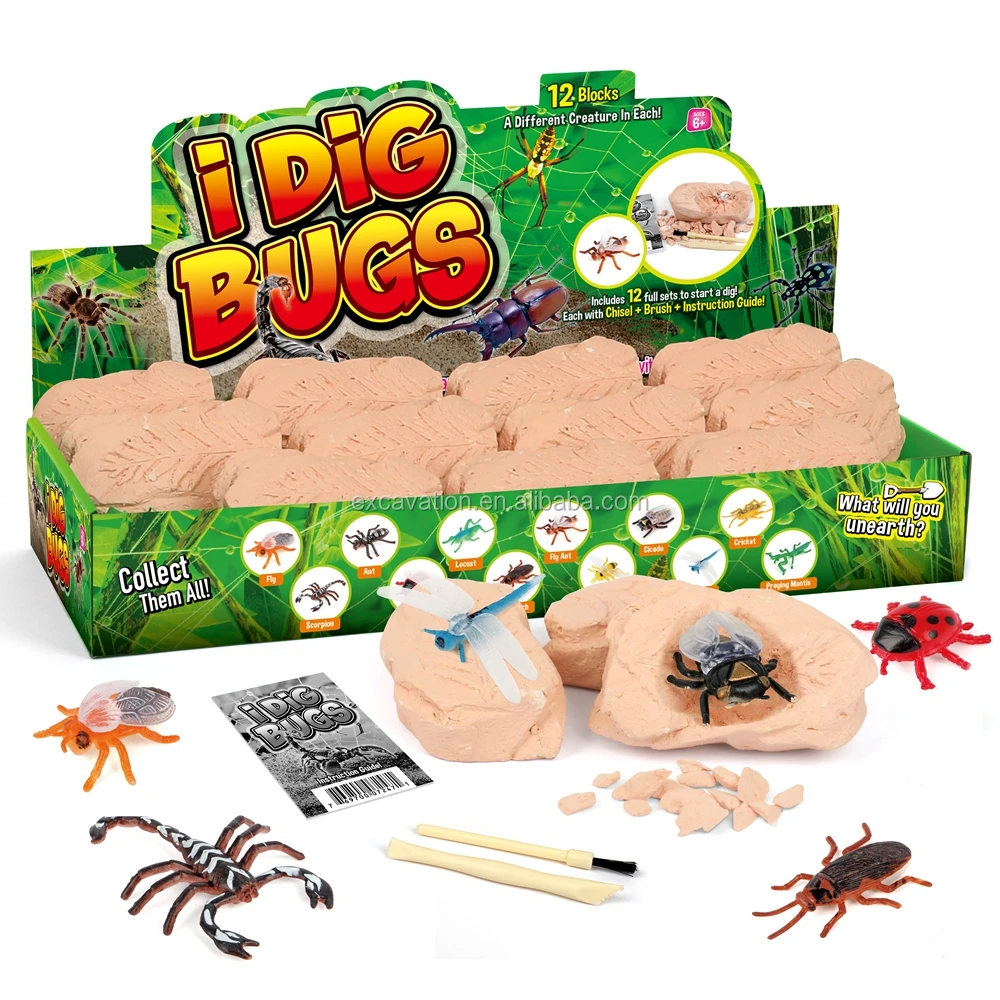 new toys 2019 kids wholesales animals bug excavation kit diy