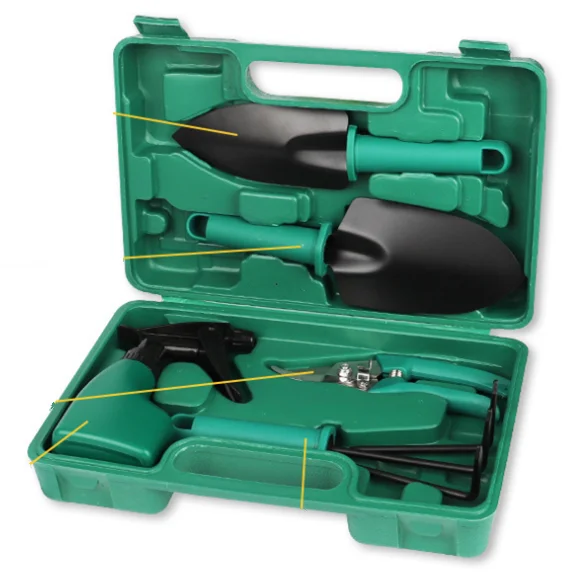 

Hot Selling New 5pcs Women Lady Hand Dark Green Garden Tool Set ZGJ-0406