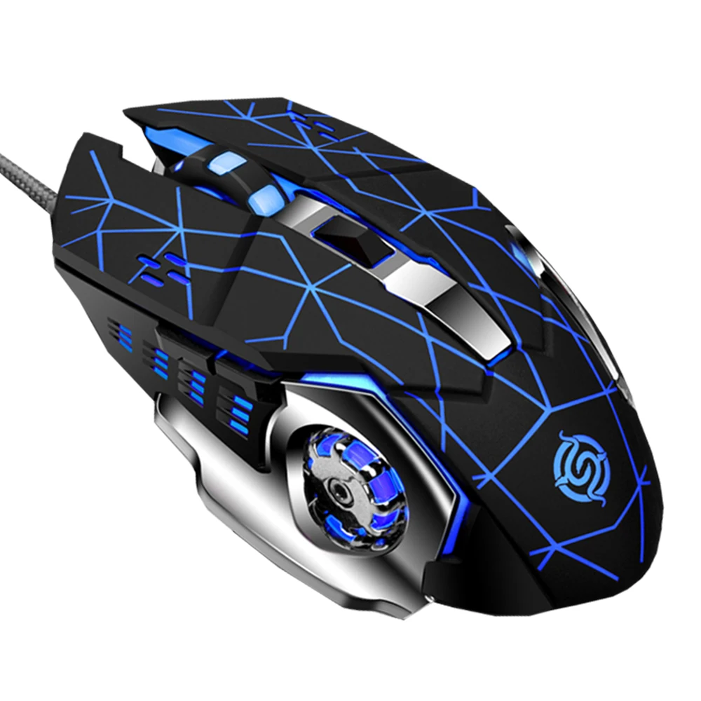 

2020 Best sale wired the Ergonomic Professional gaming mouse silent usb gaming LED backlight Colorful Lights Computer Mouse, Black,white,blue,red,purple