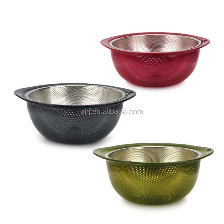 

Hot selling kitchenware fruit and vegetable stainless steel colander