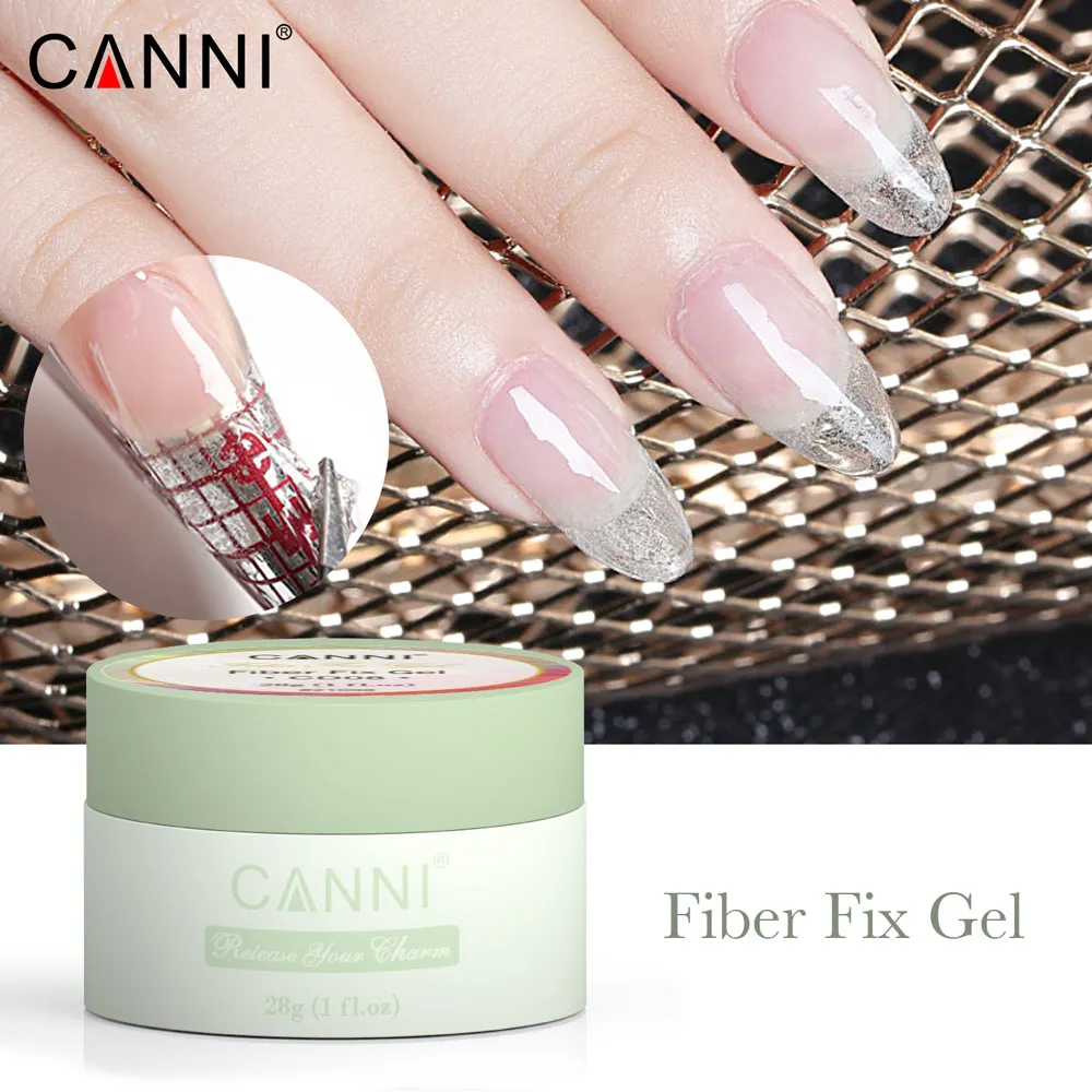 

CANNI 28g fiber gel mix clear extension nail art original brand cheap price uv gel