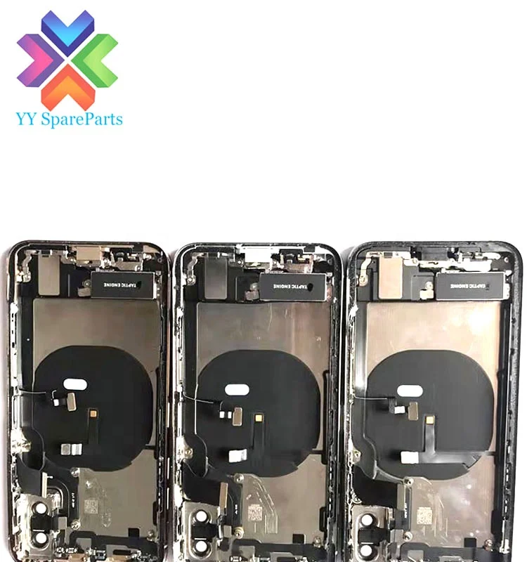 

Original Housing For iPhone X Back Cover Battery Cover Door Rear Cover Chassis Frame With Small Parts Fast Delivery, Black white