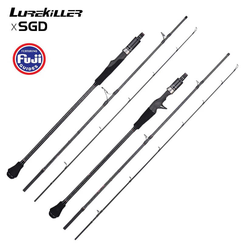 Lurekiller Black Rider Slow Jigging Rod 1.91m ML M 3 Section Jigging Rods Carbon Fiber Boat Fishing Rod Japan Fuji Parts