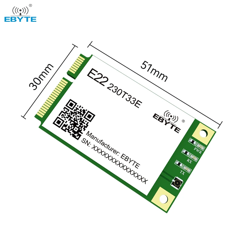 

Ebyte E22-230T33E sx1262 33dBm12km UART/RS485/RS232/USB interface Fast long-distance transmission lora transparent module