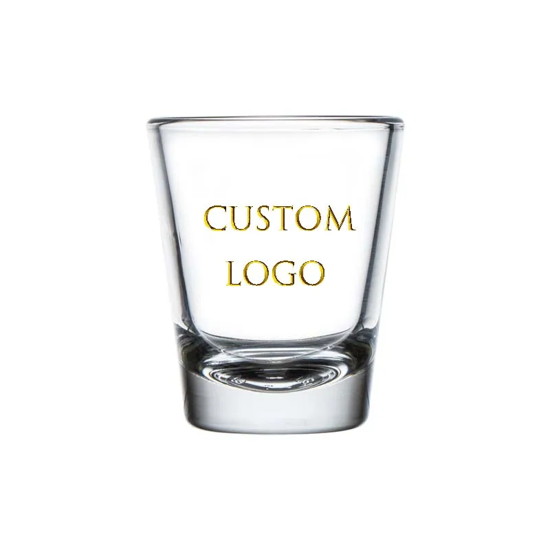 

Wholesale Blank 1.5oz 1.75oz 50ml Whiskey Shooter Shot Glasses Glass Cup Custom Shot Glasses Customized logo Acceptable