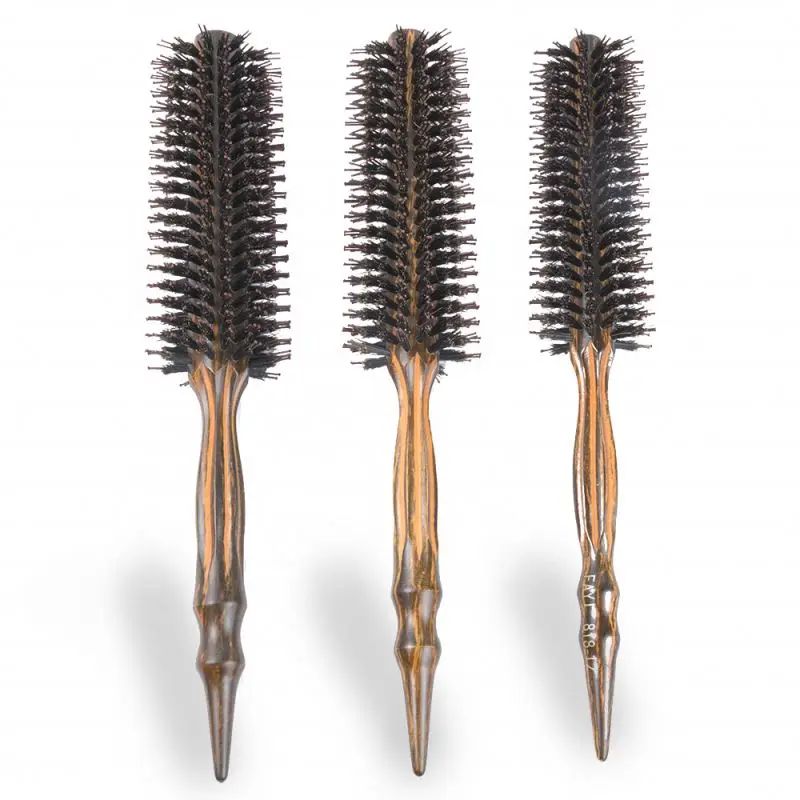 

Professional Private Label Shape Foldable Pociket Size Comb Best For Blow Drying Detachable Curly Set Round Hair Brush, Natural color