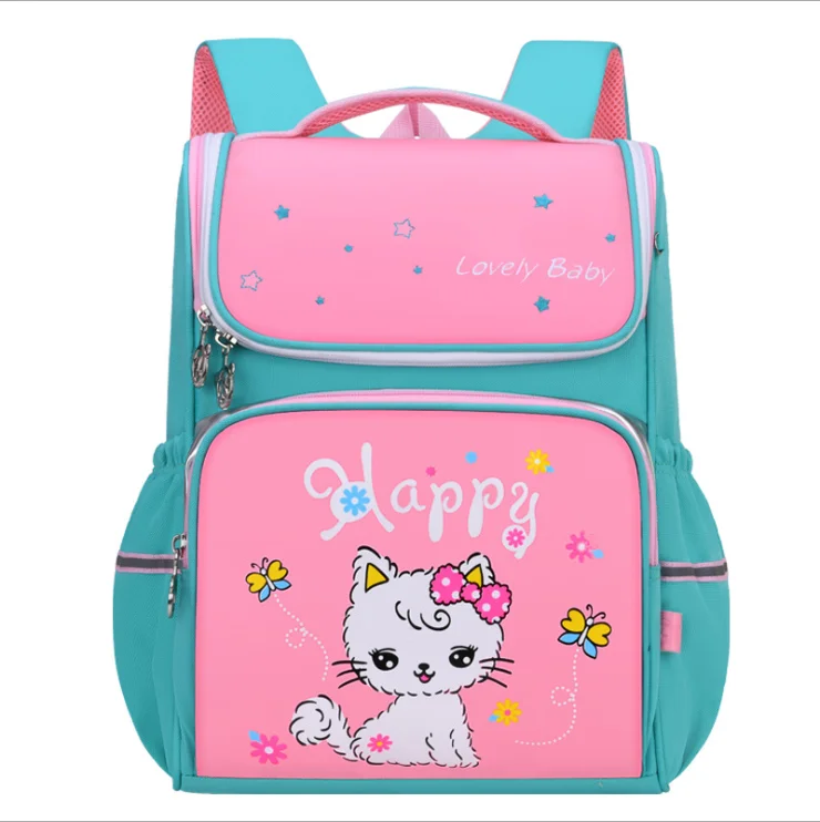 

China Fashion Bagpack School Bag Waterproof Primary Student Backpacks Shoulder Bag Stock Cartoon Nylon Cheap Kids BackpackG20008, Customized color