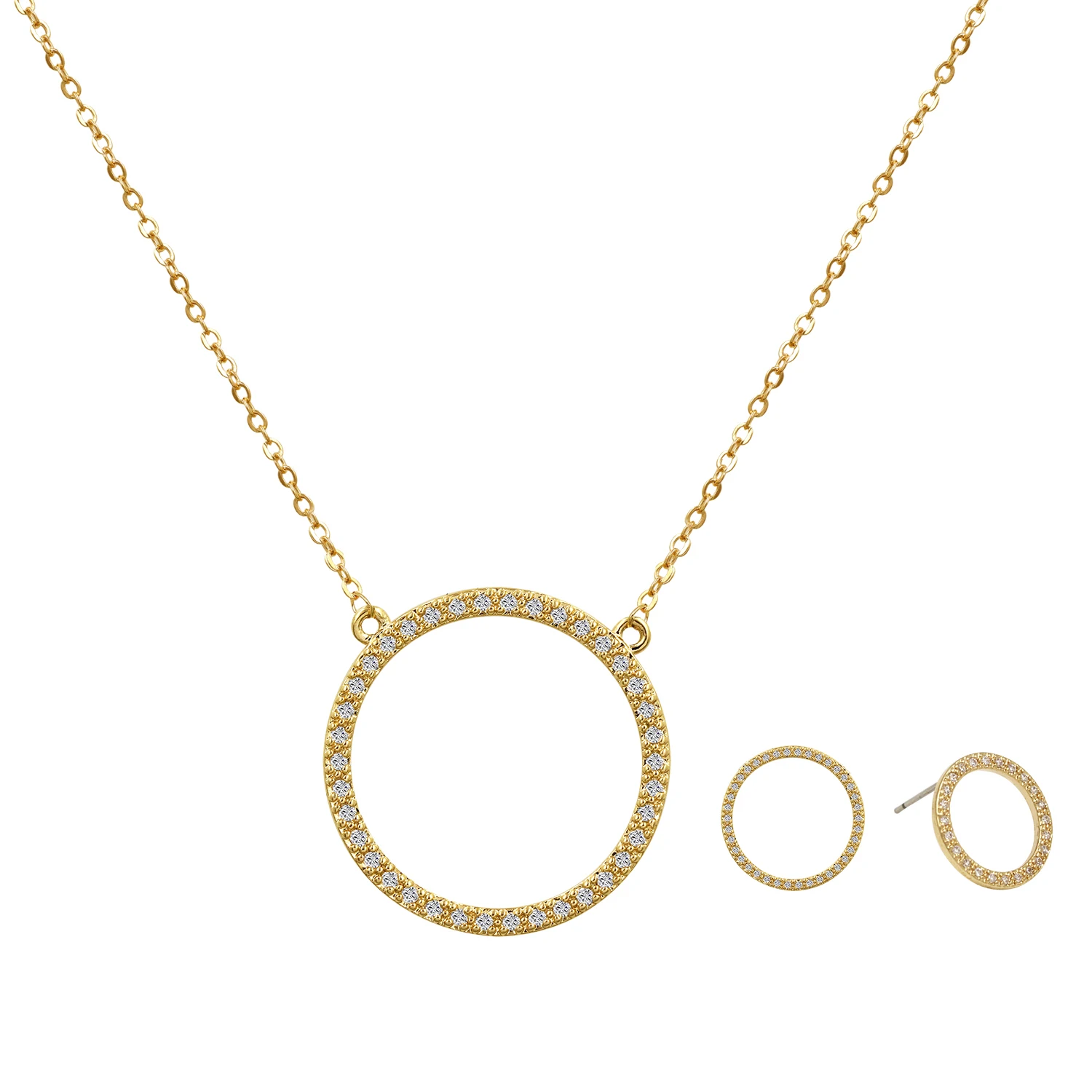 优质立方氧化锆 cz 水晶吊坠项链玫瑰金/黄金 - buy cubic zirconia