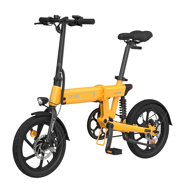 

Europe Poland Warehouse Delivery HIMO Z16 E-bike 250W Motor Up To 80km Range 25km/h Removable HIMO Z16 Folding Electric Bicycle, Gray, yellow, white, blue