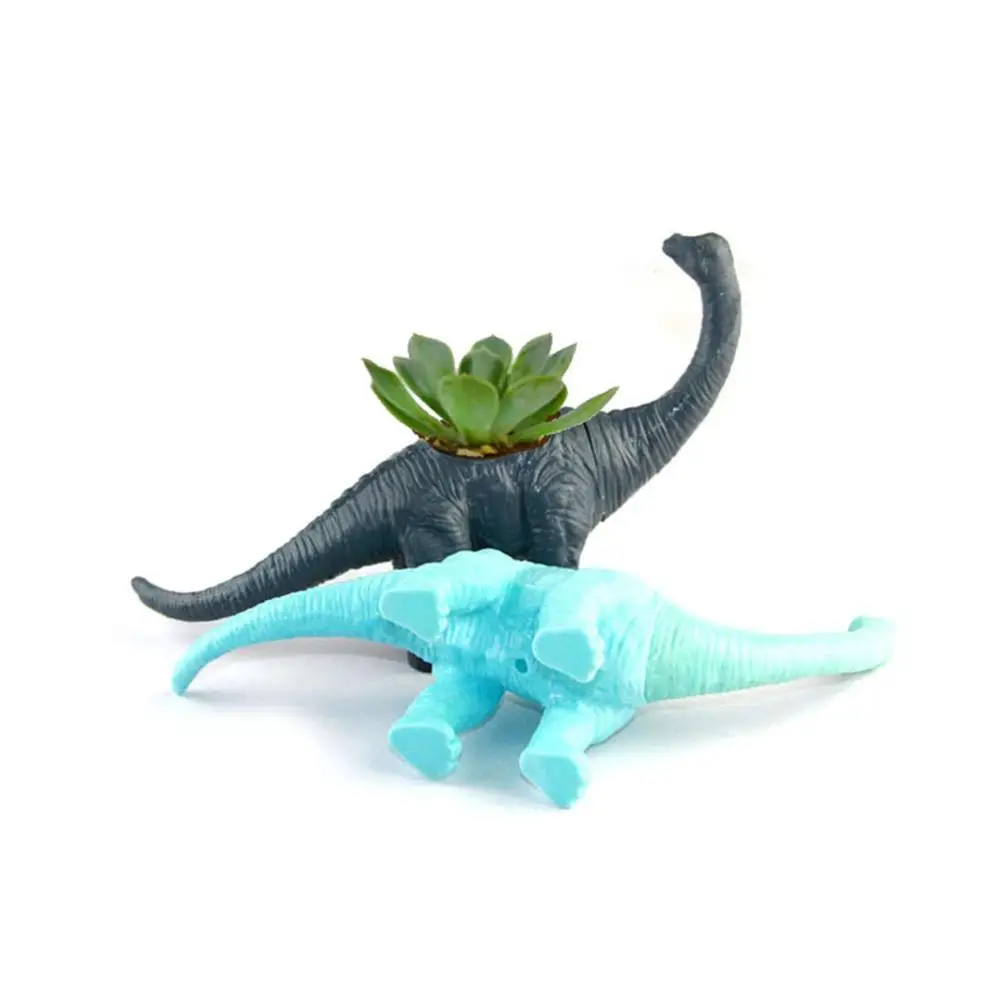 

Lovely Resin Dinosaur Mini Landscape flower pot for Cactus Succulent Ornaments Plant Decoration Garden Miniatures DIY flowerpot