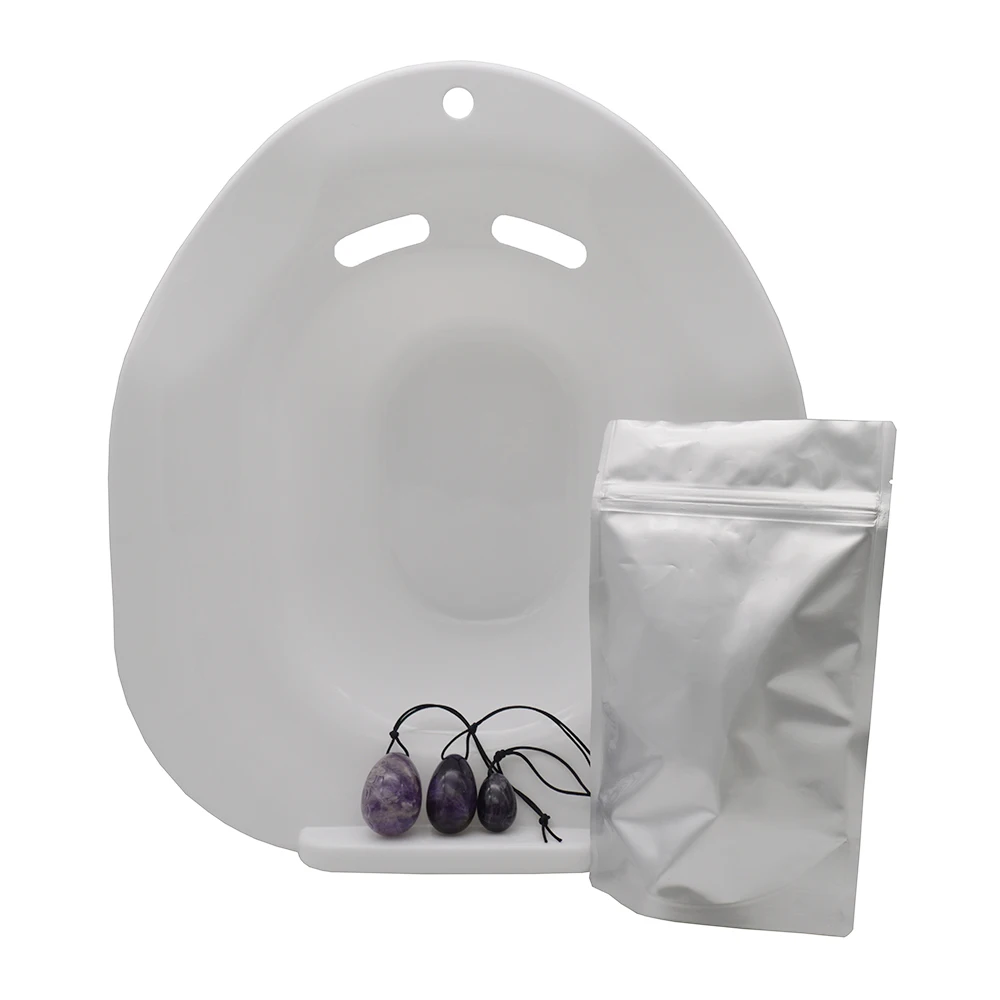 

2021 Most Popular Yoni Steam Seat Feminine Care Set Yoni Steam Herbs Promotional Package Yoni Eggs, Pink;purple;pale pink,green