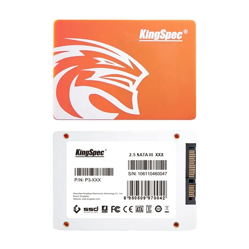 

KingSpec 2.5inch SATA3 SSD Solid State Hard Drive SATA SSD 128GB