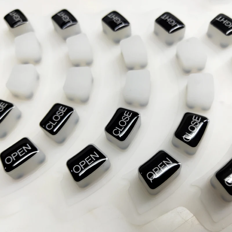
good quality customized made silicone keypad button transparent silicone keyboard with printing 