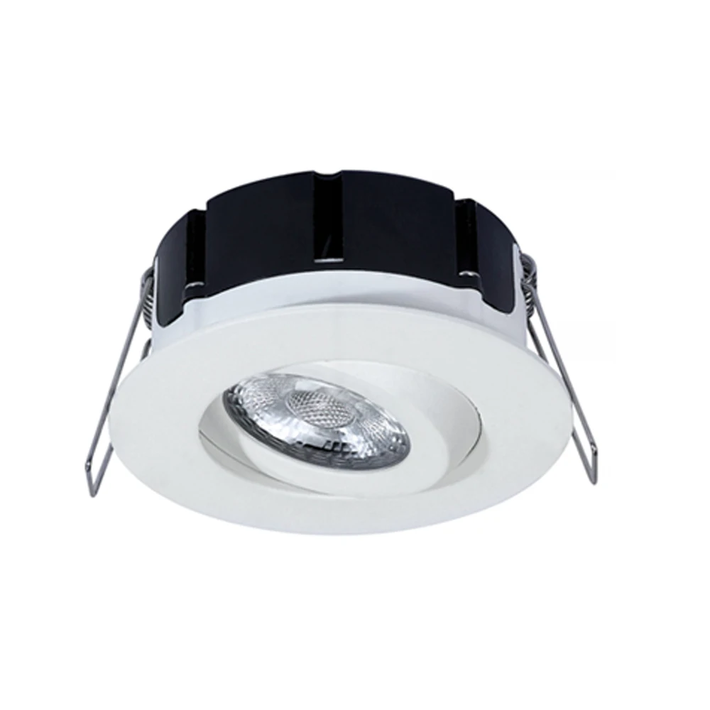 Vertex lite 85mm cut out ip65 rated adjustable tilt led downlights with 85 cut out diameter