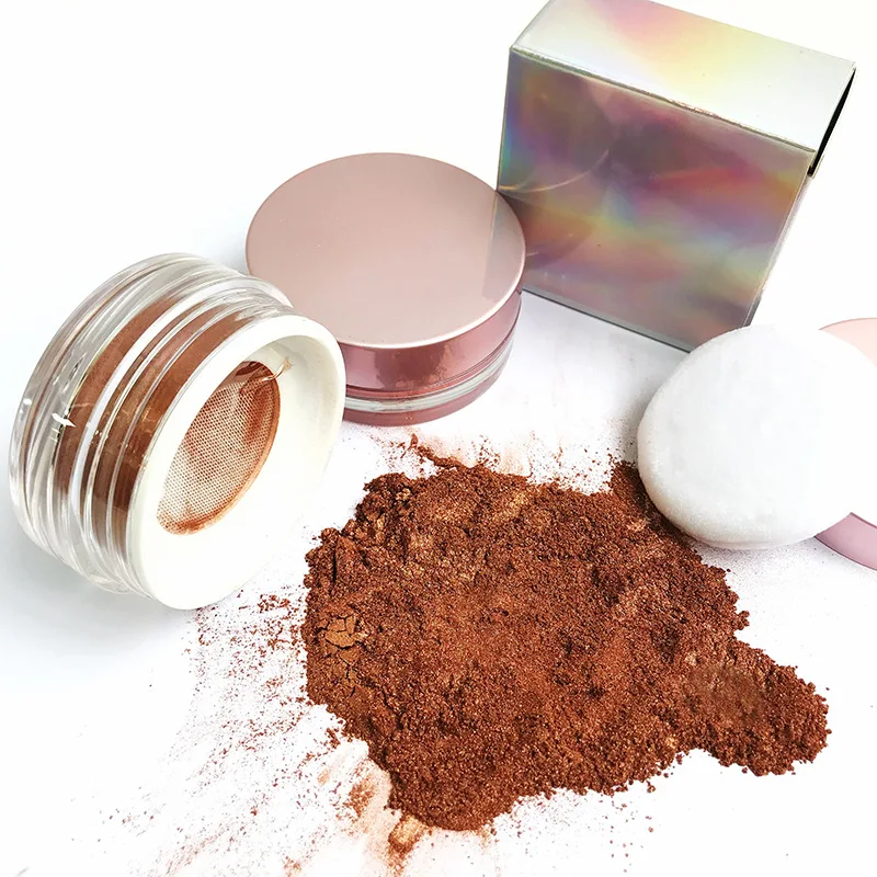 

Private Label highlight high pigment glow shimmer highlight loose powder face body highlighter makeup