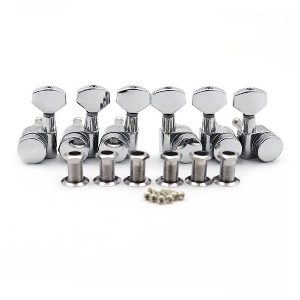 

Guitar String Tuning Pegs Machine Heads Tuning Key Enclosed Locking Tuners For Electric Or Acoustic Guitar, Metal