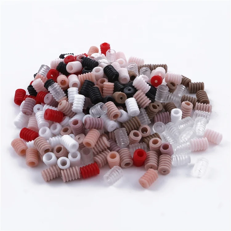 

Customized Colorful Eco-Friendly Screw Thread Shape Silicone Adjustable Sliding Buckle For Mask