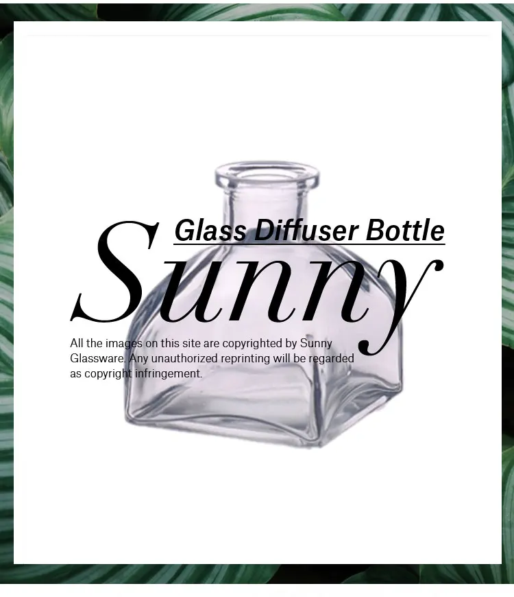 glass car diffuser bottle