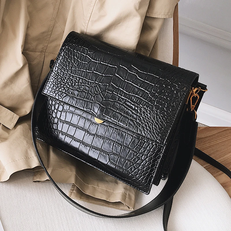 

Female Alligator Crossbody Bags For Women 2020 Luxury Handbags Designer Sac A Main Ladies Hand Crocodile Shoulder Messenger Bag