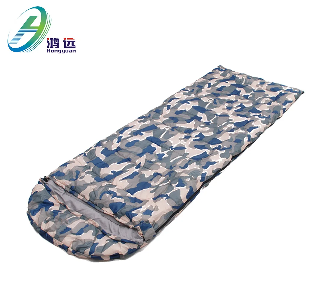 

Travel camping outdoor 3 season warm weather 210*75cm envelope Synthetic cotton sleeping bag, Customized color,rts is random color