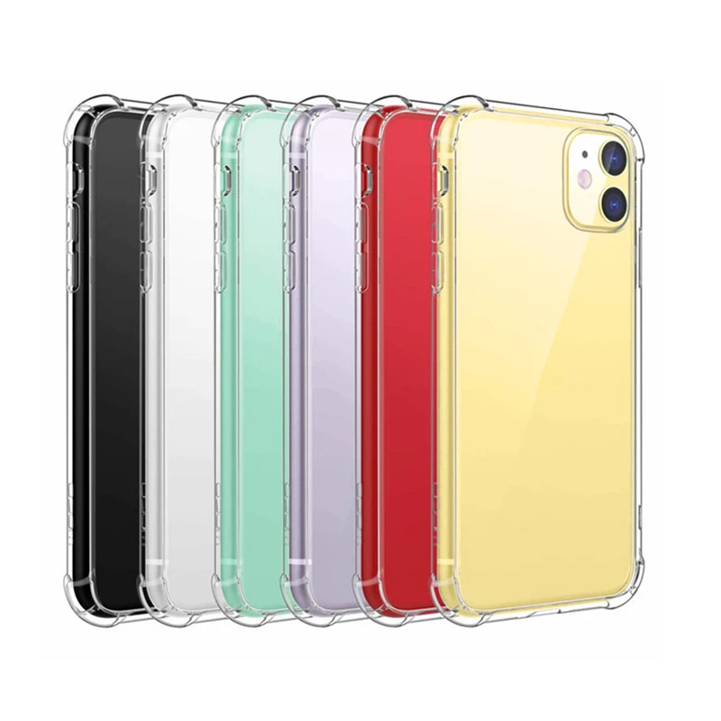 

Telefon Kilifi Shockproof Cell Phone Accessories Silicon Transparent Clear Cover Cases For Iphone11 13 14 15 16 12 Pro Max Case