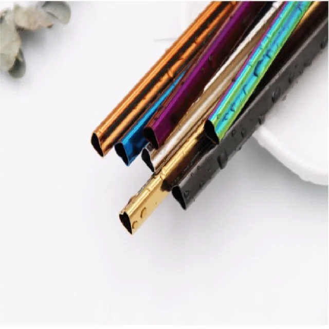 

New Heart-Shaped Mouth 304 Metal Stainless Steel Straw Bubble Tea Straws Drinking Straws