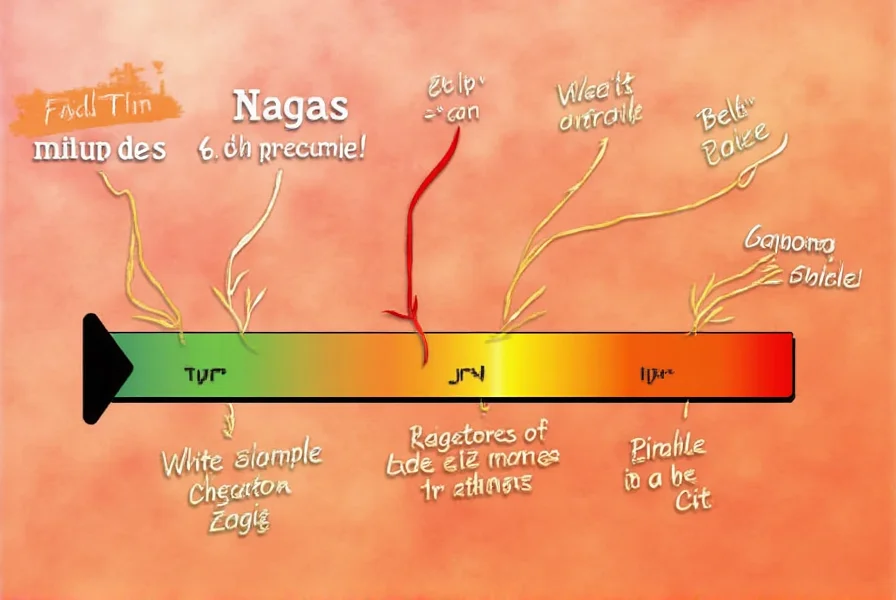 Scoville Scale Comparison Chart Showing Various Peppers