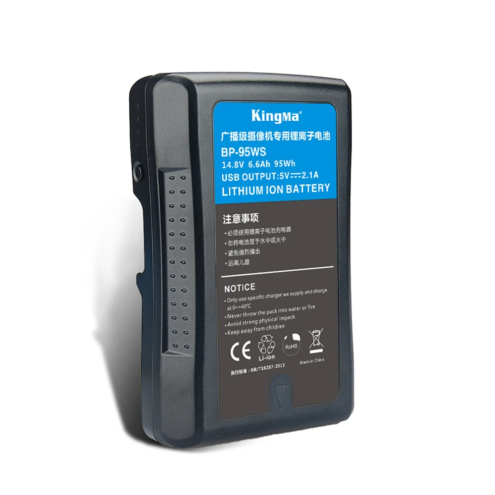 

Kingma BP-95WS 6600mAh 95Wh V mount Li-ion battery for Sony Camcorder BP-95W 95WS