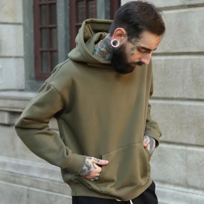 

Custom High Quality Pullover Plain Oversized 100% Cotton Printed Men Hoodies, Customized