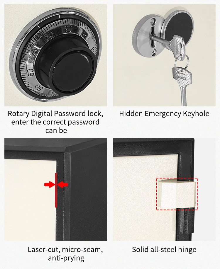 Fireproof Keysafe Korean Digital Keypad Lockboxes Electronic Safe Box ...